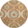 Piper Looms Mayfield Medallions AMF858 Paprika Machine Washable Area Rug Round Main Image