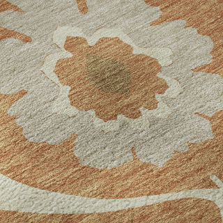 Piper Looms Mayfield Medallions AMF858 Paprika Machine Washable Area Rug Swatch Image