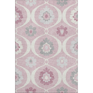 Piper Looms Mayfield Medallions AMF858 Pink Machine Washable Area Rug main image