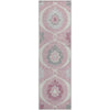 Piper Looms Mayfield Medallions AMF858 Pink Machine Washable Area Rug Runner Main Image
