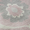 Piper Looms Mayfield Medallions AMF858 Pink Machine Washable Area Rug Swatch Image