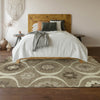 Piper Looms Mayfield Medallions AMF858 Taupe Machine Washable Area Rug Lifestyle Image Feature