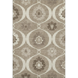 Piper Looms Mayfield Medallions AMF858 Taupe Machine Washable Area Rug main image