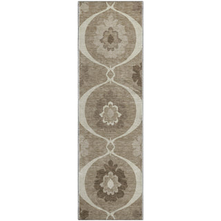 Piper Looms Mayfield Medallions AMF858 Taupe Machine Washable Area Rug Runner Main Image
