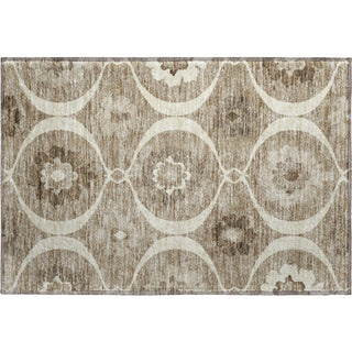 Piper Looms Mayfield Medallions AMF858 Taupe Machine Washable Area Rug Scatter Main Image