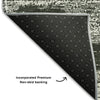 Piper Looms Mayfield Stripes AMF859 Black Machine Washable Area Rug Backing Image