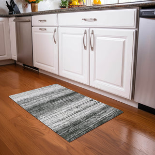 Piper Looms Mayfield Stripes AMF859 Black Machine Washable Area Rug Scatter Lifestyle Image Feature