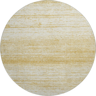 Piper Looms Mayfield Stripes AMF859 Gold Machine Washable Area Rug Round Main Image