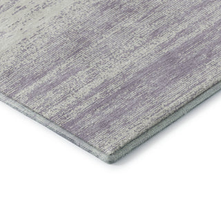 Piper Looms Mayfield Stripes AMF859 Lavender Machine Washable Area Rug Corner Image