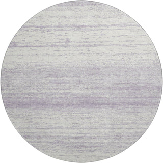 Piper Looms Mayfield Stripes AMF859 Lavender Machine Washable Area Rug Round Main Image