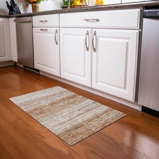 Piper Looms Mayfield Stripes AMF859 Paprika Machine Washable Area Rug Scatter Lifestyle Image Feature