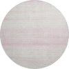 Piper Looms Mayfield Stripes AMF859 Pink Machine Washable Area Rug Round Main Image