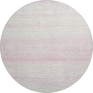 Piper Looms Mayfield Stripes AMF859 Pink Machine Washable Area Rug Round Main Image