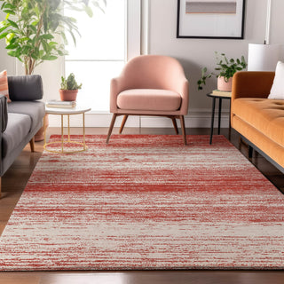Piper Looms Mayfield Stripes AMF859 Red Machine Washable Area Rug Lifestyle Image Feature