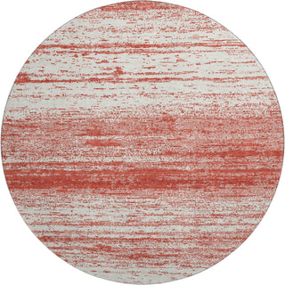 Piper Looms Mayfield Stripes AMF859 Red Machine Washable Area Rug Round Main Image