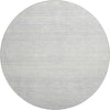 Piper Looms Mayfield Stripes AMF859 Silver Machine Washable Area Rug Round Main Image