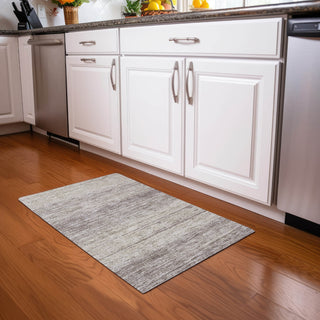 Piper Looms Mayfield Stripes AMF859 Taupe Machine Washable Area Rug Scatter Lifestyle Image Feature