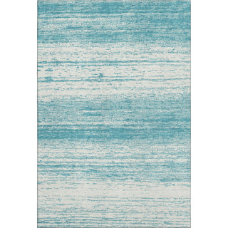 Piper Looms Mayfield Stripes AMF859 Teal Machine Washable Area Rug main image