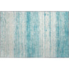 Piper Looms Mayfield Stripes AMF859 Teal Machine Washable Area Rug Scatter Main Image