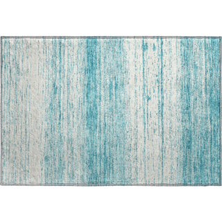 Piper Looms Mayfield Stripes AMF859 Teal Machine Washable Area Rug Scatter Main Image