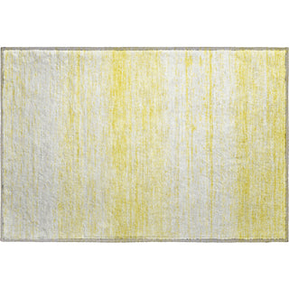 Piper Looms Mayfield Stripes AMF859 Yellow Machine Washable Area Rug Scatter Main Image