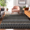 Piper Looms Mayfield Southwest AMF860 Black Machine Washable Area Rug Lifestyle Image Feature