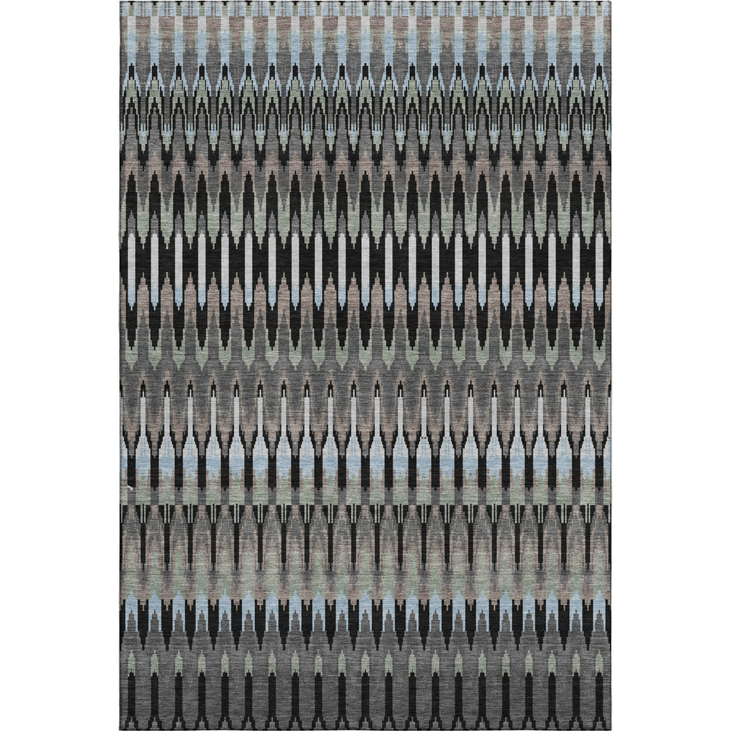 Piper Looms Mayfield Southwest AMF860 Black Machine Washable Area Rug main image