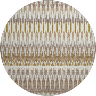 Piper Looms Mayfield Southwest AMF860 Brown Machine Washable Area Rug Round Main Image