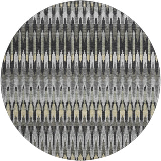 Piper Looms Mayfield Southwest AMF860 Charcoal Machine Washable Area Rug Round Main Image