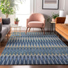 Piper Looms Mayfield Southwest AMF860 Denim Machine Washable Area Rug Lifestyle Image Feature