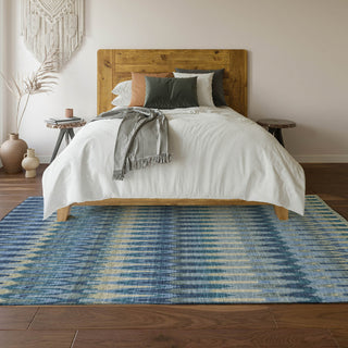 Piper Looms Mayfield Southwest AMF860 Denim Machine Washable Area Rug Lifestyle Image Feature