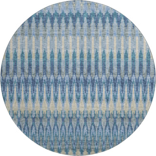 Piper Looms Mayfield Southwest AMF860 Denim Machine Washable Area Rug Round Main Image