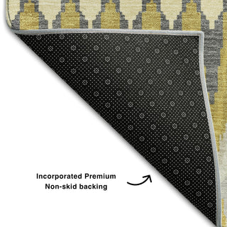 Piper Looms Mayfield Southwest AMF860 Gold Machine Washable Area Rug Backing Image