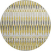 Piper Looms Mayfield Southwest AMF860 Gold Machine Washable Area Rug Round Main Image
