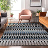 Piper Looms Mayfield Southwest AMF860 Gray Machine Washable Area Rug Lifestyle Image Feature