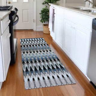 Piper Looms Mayfield Southwest AMF860 Gray Machine Washable Area Rug Runner Lifestyle Image Feature