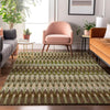 Piper Looms Mayfield Southwest AMF860 Green Machine Washable Area Rug Lifestyle Image Feature