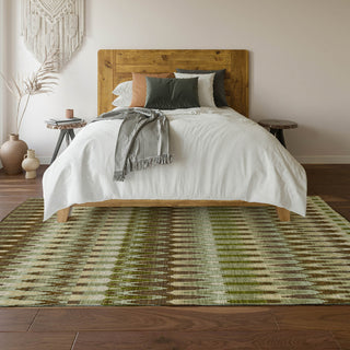 Piper Looms Mayfield Southwest AMF860 Green Machine Washable Area Rug Lifestyle Image Feature