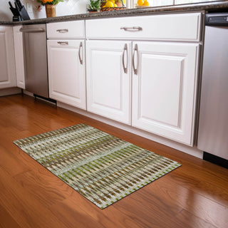 Piper Looms Mayfield Southwest AMF860 Green Machine Washable Area Rug Scatter Lifestyle Image Feature