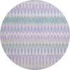 Piper Looms Mayfield Southwest AMF860 Lavender Machine Washable Area Rug Round Main Image