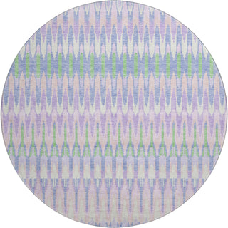 Piper Looms Mayfield Southwest AMF860 Lavender Machine Washable Area Rug Round Main Image