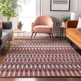 Piper Looms Mayfield Southwest AMF860 Mauve Machine Washable Area Rug Lifestyle Image Feature