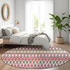 Piper Looms Mayfield Southwest AMF860 Mauve Machine Washable Area Rug Round Lifestyle Image Feature