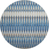 Piper Looms Mayfield Southwest AMF860 Navy Machine Washable Area Rug Round Main Image