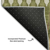 Piper Looms Mayfield Southwest AMF860 Olive Machine Washable Area Rug Backing Image