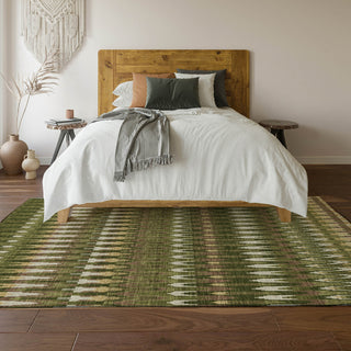Piper Looms Mayfield Southwest AMF860 Olive Machine Washable Area Rug Lifestyle Image Feature