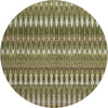 Piper Looms Mayfield Southwest AMF860 Olive Machine Washable Area Rug Round Main Image