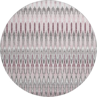 Piper Looms Mayfield Southwest AMF860 Pink Machine Washable Area Rug Round Main Image