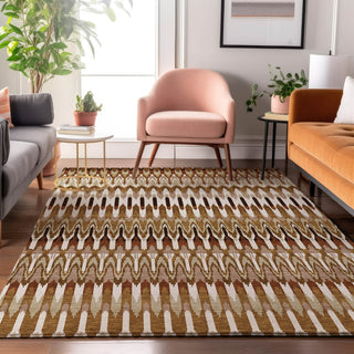 Piper Looms Mayfield Southwest AMF860 Terracotta Machine Washable Area Rug Lifestyle Image Feature