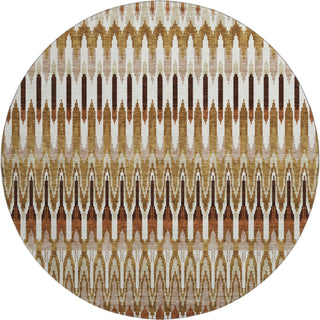 Piper Looms Mayfield Southwest AMF860 Terracotta Machine Washable Area Rug Round Main Image